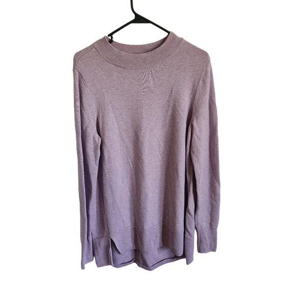 Duluth Trading Co Tops - Duluth Trading Co Purple Wash-a-Wool Merino Tunic Sweater Size Medium